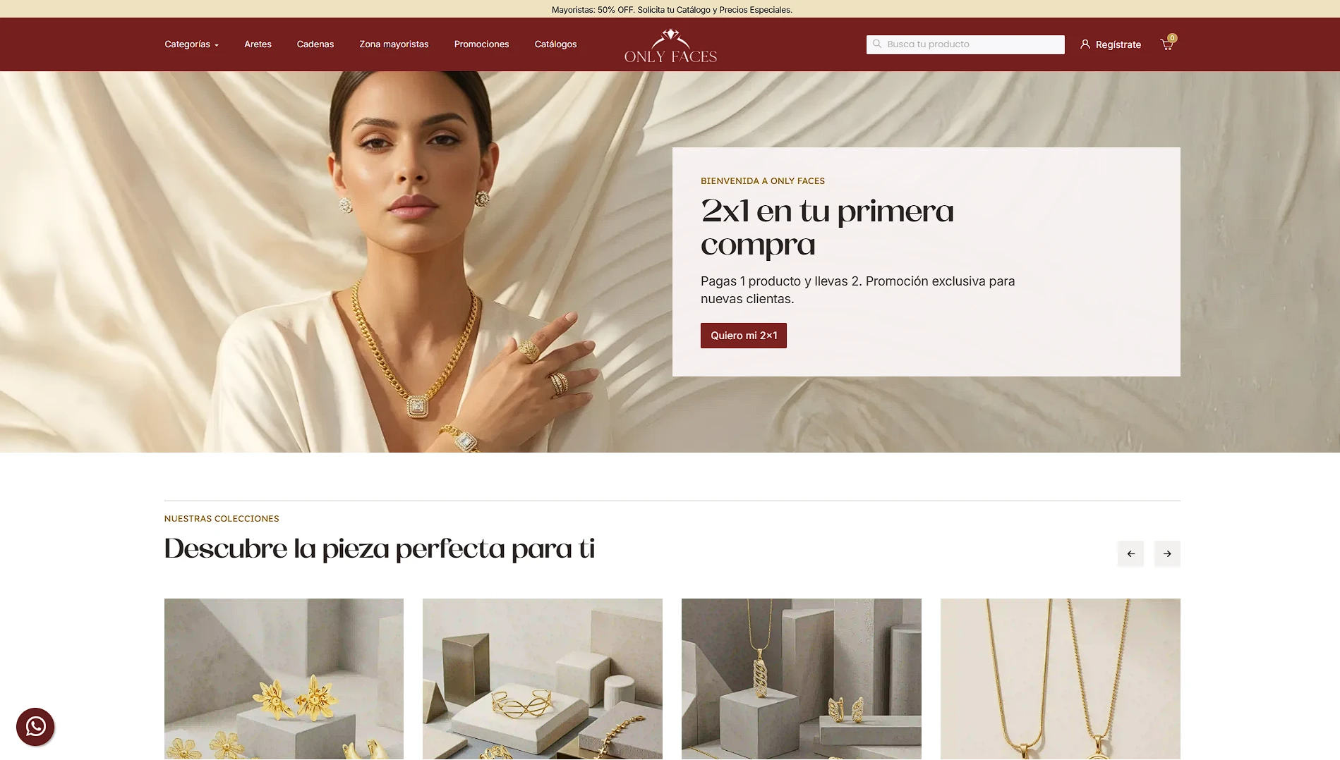 Only Faces — Desarrollo y Diseño Web por Carlos Viteri