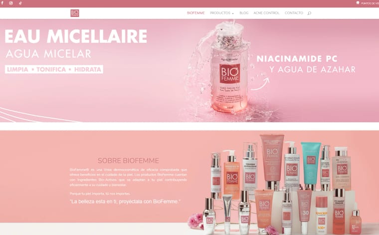 Biofemme — Desarrollo y Diseño Web por Carlos Viteri