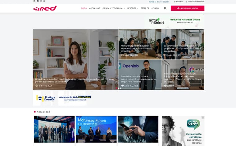 Revista ENRED — Desarrollo y Diseño Web por Carlos Viteri