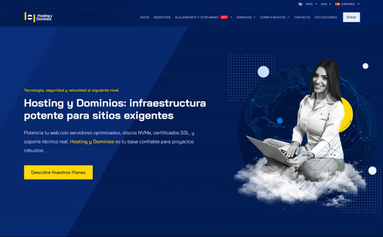 Hosting y Dominios — Desarrollo y Diseño Web por Carlos Viteri