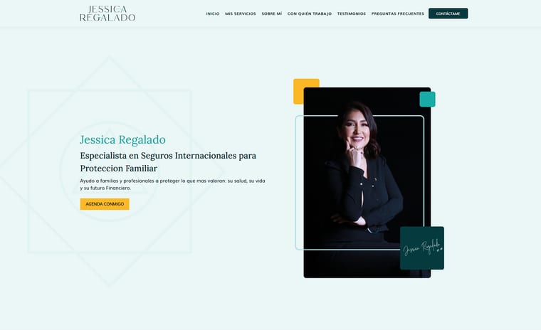 Jessica Regalado — Desarrollo y Diseño Web por Carlos Viteri