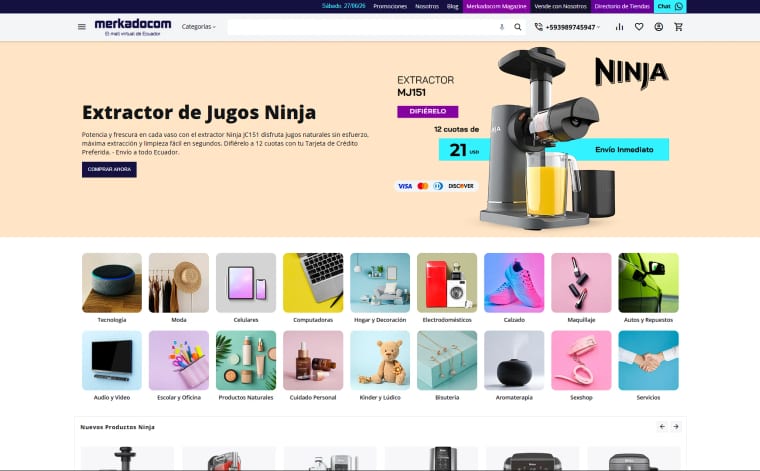 Merkadocom — Desarrollo y Diseño Web por Carlos Viteri