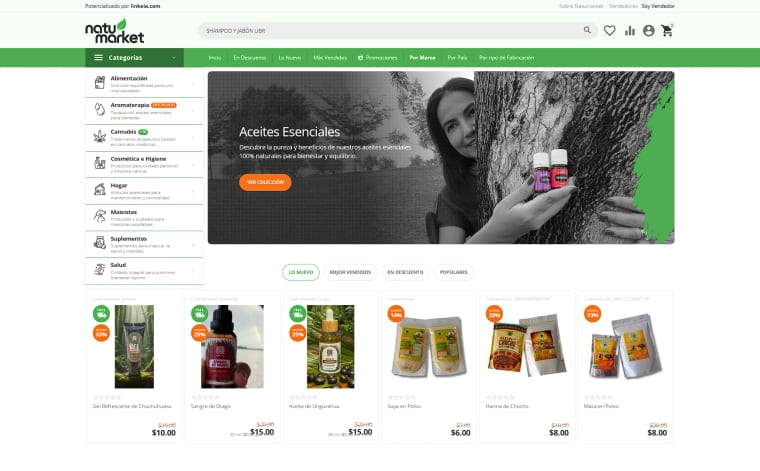Natumarket — Desarrollo y Diseño Web por Carlos Viteri